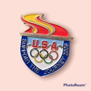 3/$20 USA Support The Journey 2006 Olympic Pin